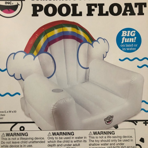 Rainbow Chair Pool Float - Picture 2 of 2